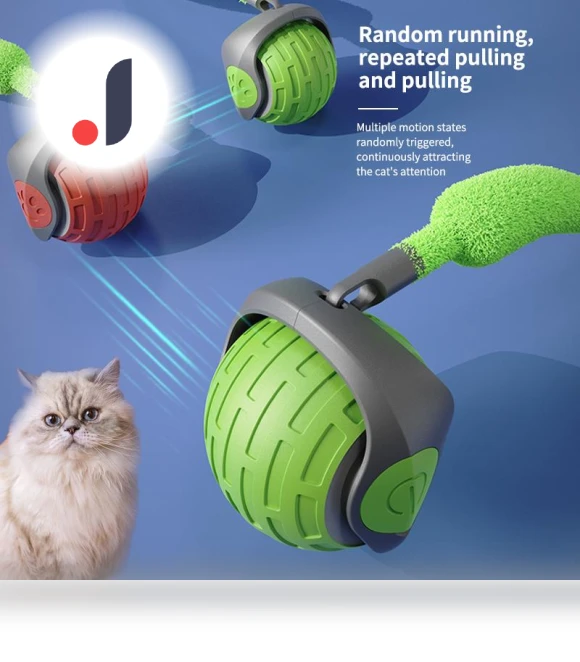 Interactive Rolling Ball Toy for Cats — Cat Playthings, Happypilot