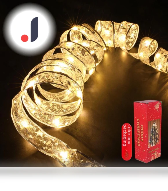 LED Christmas Ribbon Lights — , AI Supermarket