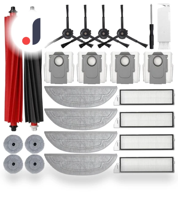 Main Side Brush, HEPA Filter, Mop Cloth, Dust Bags Spare Parts — Parts & Accessories, Lntelligent Living Hall