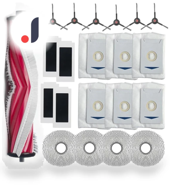 Main Side Brush, HEPA Filter, Mopping Cloth, Dust Bags — Parts & Accessories, Elegant Living House