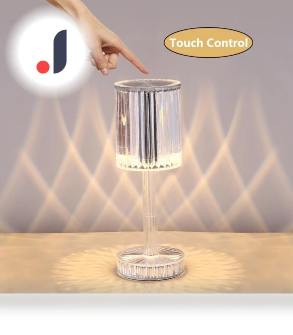 Portable Crystal Table Lamp — Lamps & Shades, Binchi Lighting Appliances