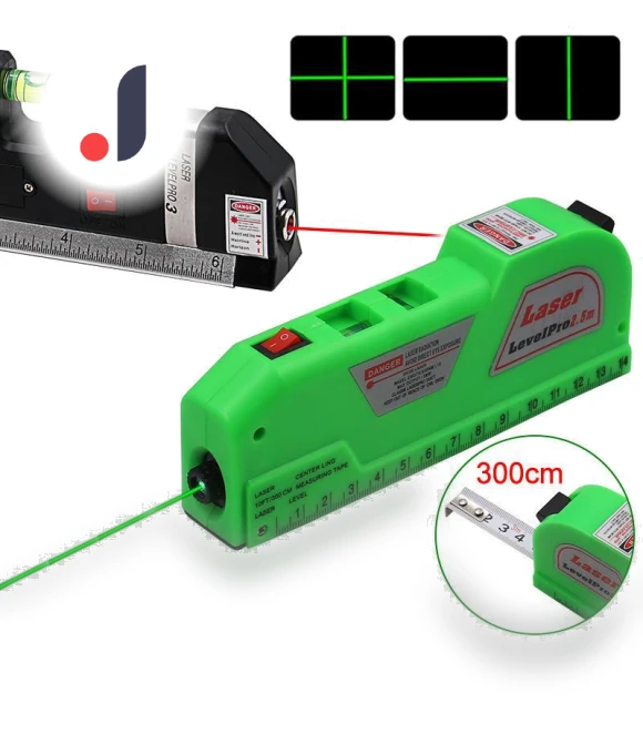 Portable Laser Level with Tape Measure and Infrared Sensor — Alignment & Leveling Lasers, AI Supermarket