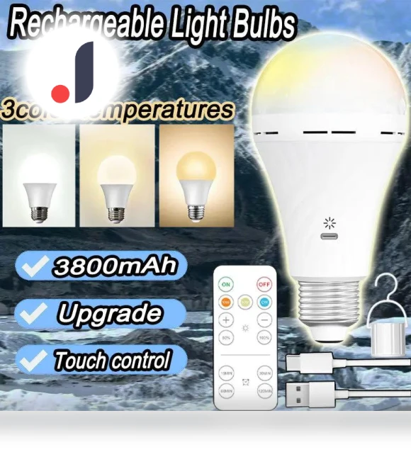 Rechargeable USB C Bulb with Remote Control — LED, Binchi Lighting Appliances