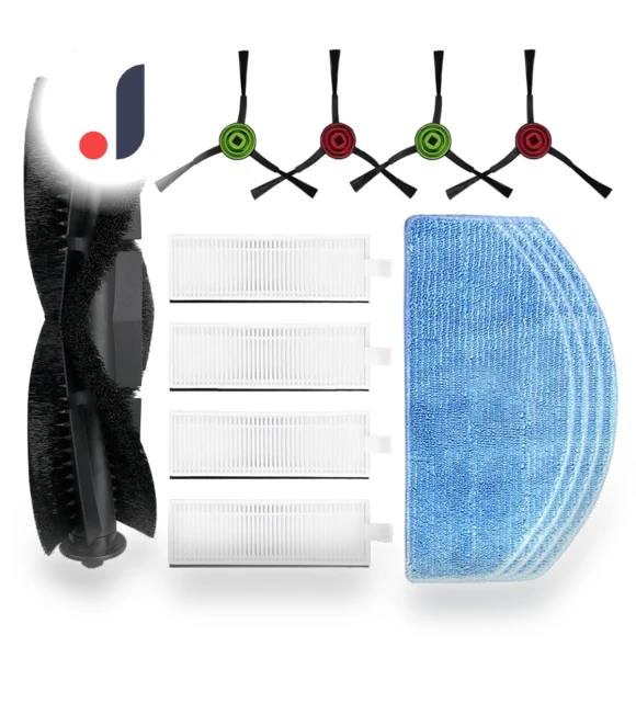 Roller Side Brush Hepa Filter Mop Cloths — Parts & Accessories, Elegant Living House
