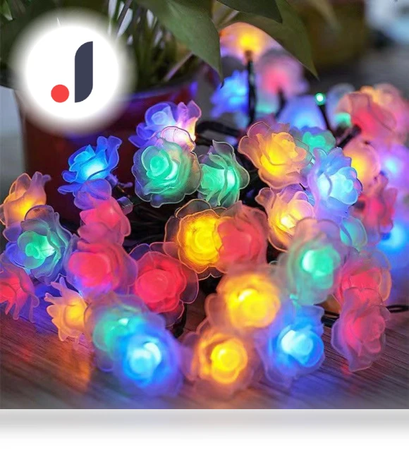 Romantic LED Rose String Lights — String Lights, AI Supermarket