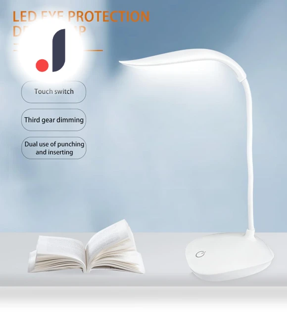 Rotating LED Desk Lamp with Touch Button — Study & Desk Lighting, Homedepot