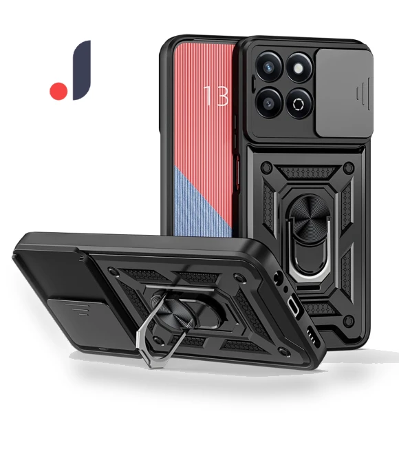 Shockproof Case with Slide Camera Protector and Stand — Camera Bags & Accessories, KEYSION