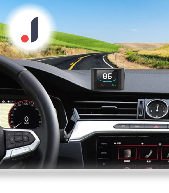 Smart Digital Meter HUD P10 Projection Display — Clock, AINYSZIN Automotive Parts