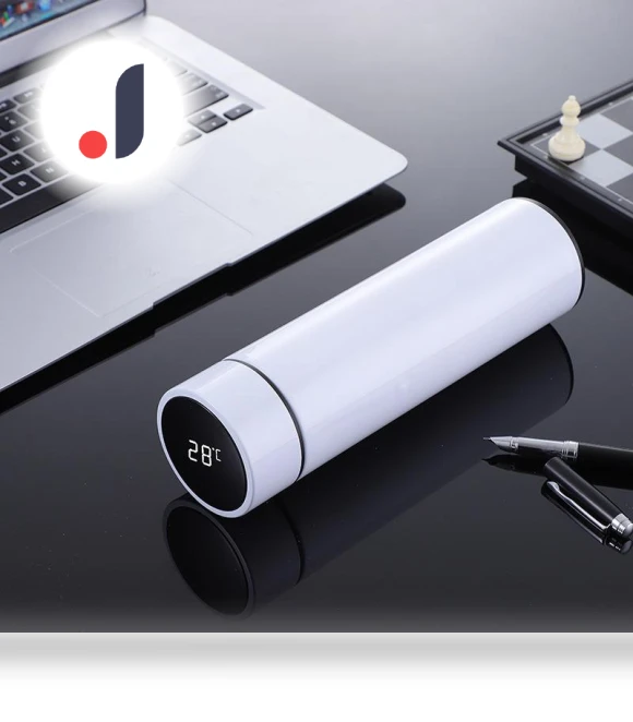Smart Digital Thermos Water Bottle — Travel Drinkware, Elegant Living House