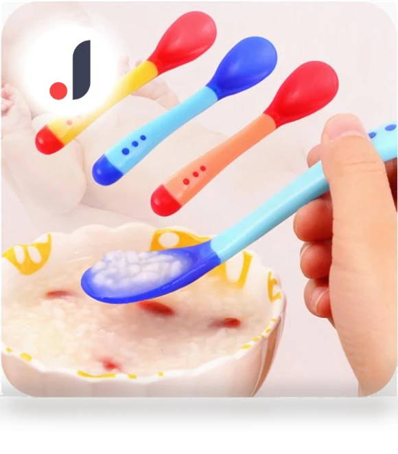 Smart Kids Spoon and Fork Set with Temperature Measurement — Kids' Utensils, Love Home&Kitchen