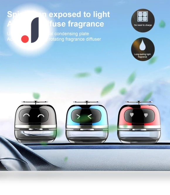 Solar Car Aromatherapy Robot — Car Air Fresheners, A Auto Parts Mall