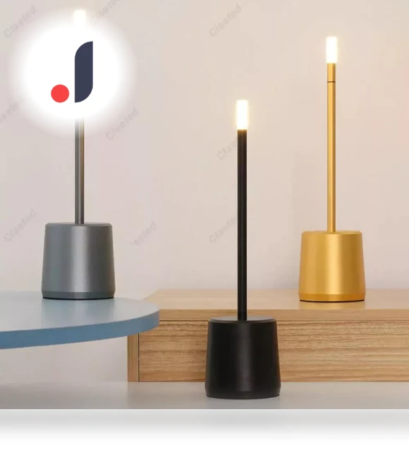 Touch Control Aluminum Bedside Lamp — Desk & Table Lighting, Elegant Living House