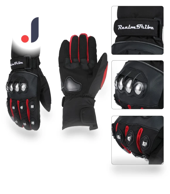 Touchscreen Motorcycle Gloves — Gloves, Wit angel