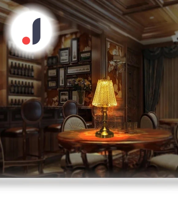 Vintage LED Touch Crystal Table Lamp — Desk & Table Lighting, Elegant Living House