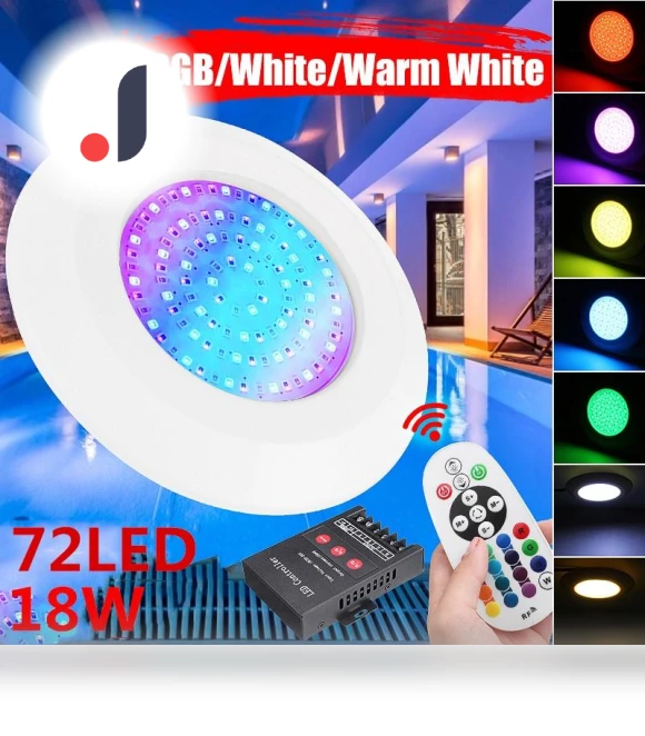 Waterproof 72LED 9W Underwater Pool Light — Lights, The Romantics