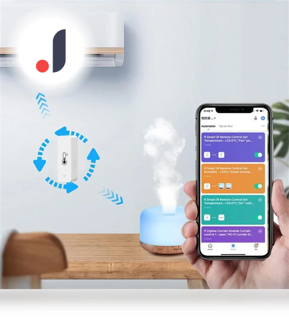 WiFi Temperature and Humidity Sensor — Home Climate Control, Vinde Home