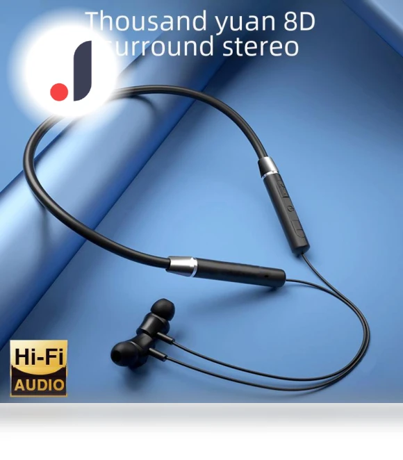 Wireless Bluetooth Neckband Headphones — In-Ear Headphones, AI Supermarket