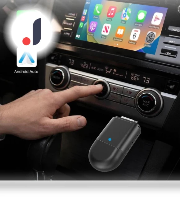 2-in-1 Wireless CarPlay and Android Auto Adapter — Phone Accessories, Kebidumei