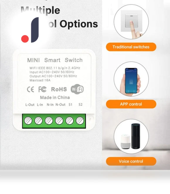 2-Position Mini Smart Switch — Smart Home Hubs & Controllers, Homeware Essentials