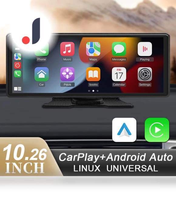 9.3-Channel Portable CarPlay Multimedia Android Auto Video Player — Stereo Receivers, SageTechnology