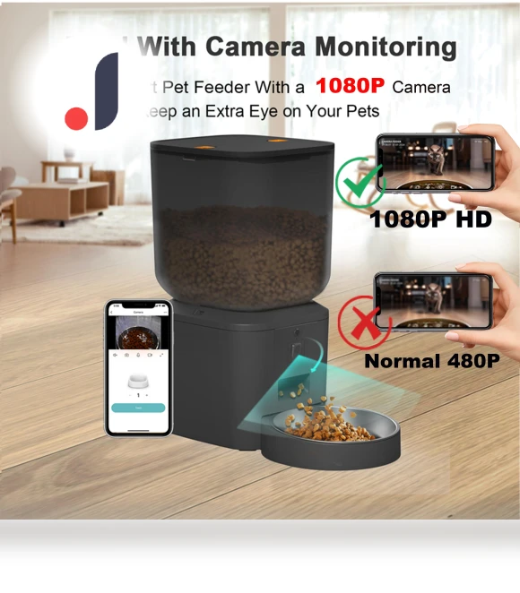 Automatic Cat Feeder with 1080p Camera — Automatic Feeders, Rainbow Rain