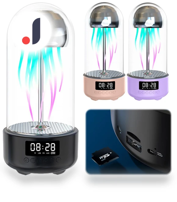 Bluetooth Mechanical Jellyfish Speaker with Colorful Lighting — Portable Audio, AE Selection