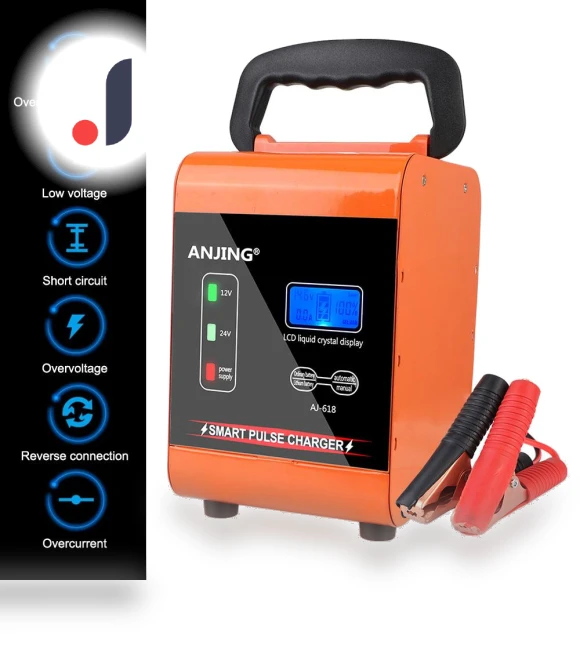 LED Display 400W Powerful Smart Car Battery Charger Pulse Repair — Battery Chargers, IKEA Supermarket