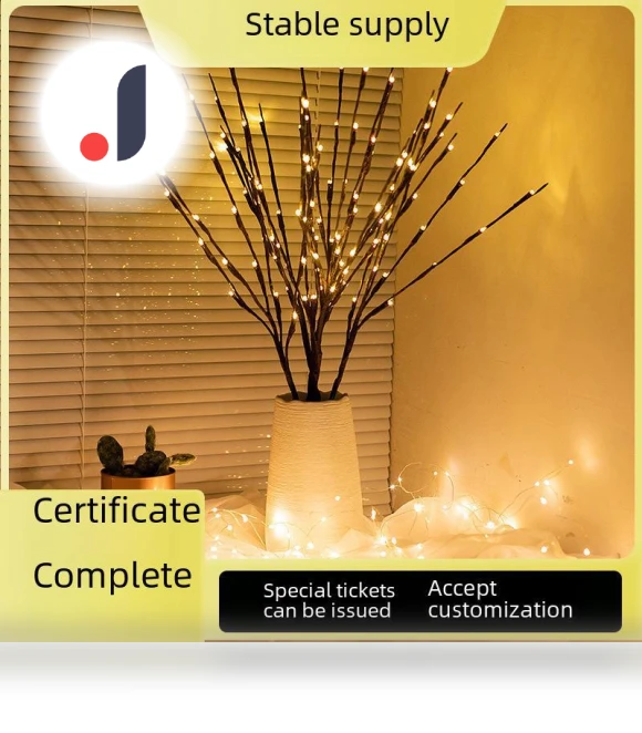 LED Night Light in Shape of Tree Branch with Stars — Creative Lighting Solutions, AI Supermarket