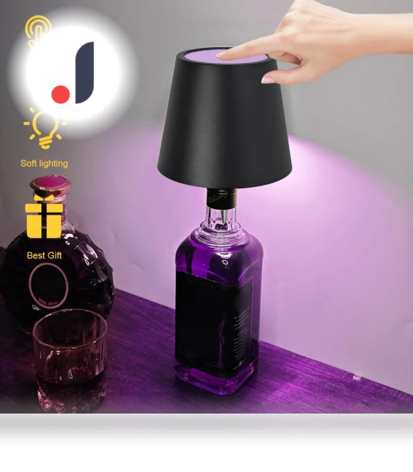 Mini Wine Bottle Lamp with Adjustable Brightness — Night Lights, AE Selection