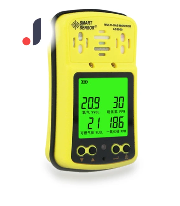 Multi-functional Portable Gas Detector Monitor 4 in 1 — Gas Analyzers, SMART SENSOR