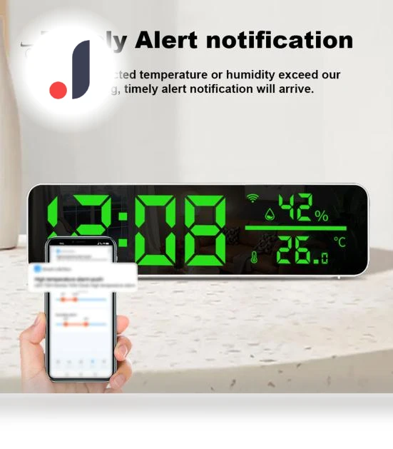 Multifunctional LED Digital Clock-Thermometer — Alarms & Clocks, Puntos