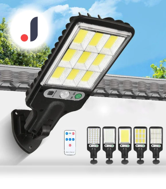 Outdoor Solar Light with Motion Sensor and Remote Control — Outdoor Security & Flood Lighting, AI Supermarket