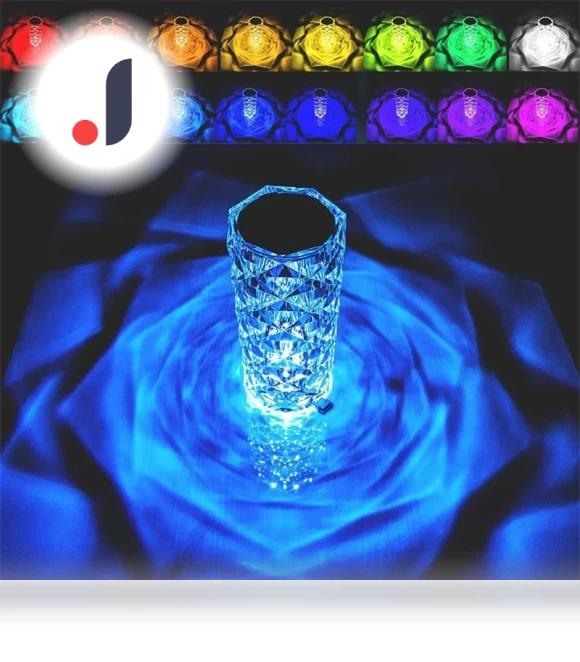 Rechargeable 16 Color RGB Rose LED Night Light — Night Lights, Stone Home