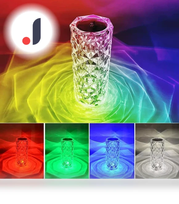 Rechargeable 16 Color RGB Rose LED Night Light — Night Lights, Good Household Items