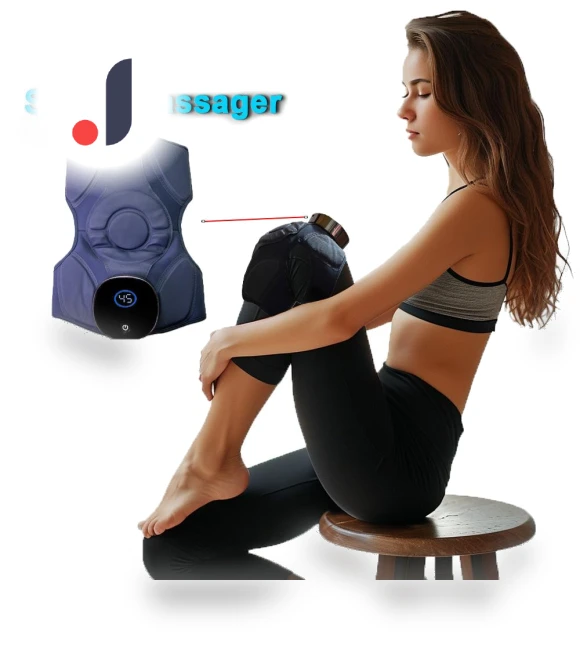 Smart Knee Massager with Air Compression, Heat, and Vibration — Rehabilitation & Therapy Equipment, Baty