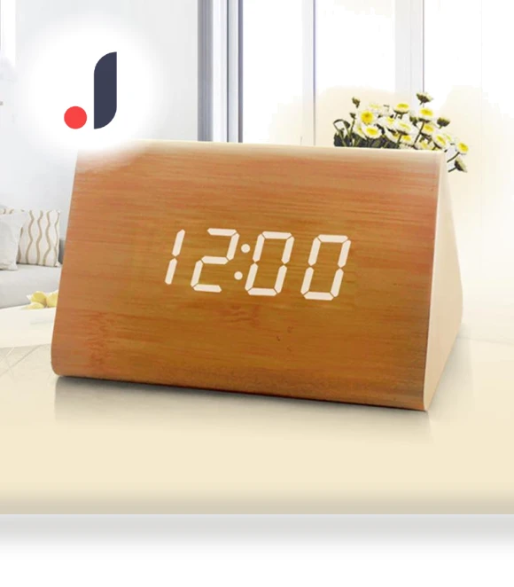 Smart LED Wooden Alarm Clock — Clocks, Comfort Homeware