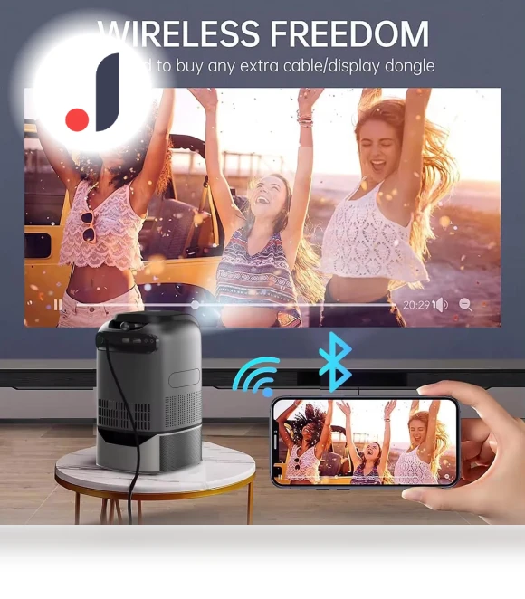 Smart Projector Auto Focus Android LED HD — Home Theater Projectors, Cozy Cottage-Relax