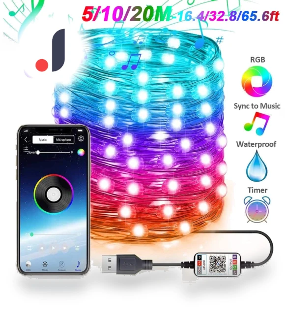 Smart RGB Fairy Lights — String Lights, LanZhong LED