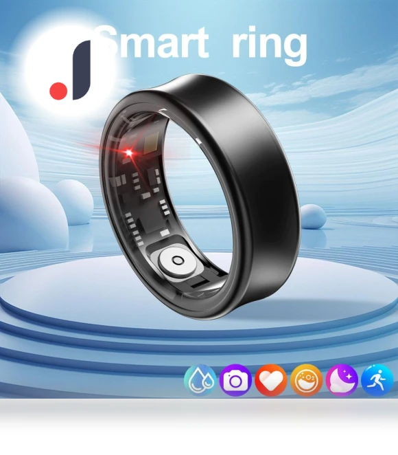Smart Ring with Pulse, Blood Oxygen, Sleep Monitoring, Fitness Tracker — Smart Rings, SACOSDING