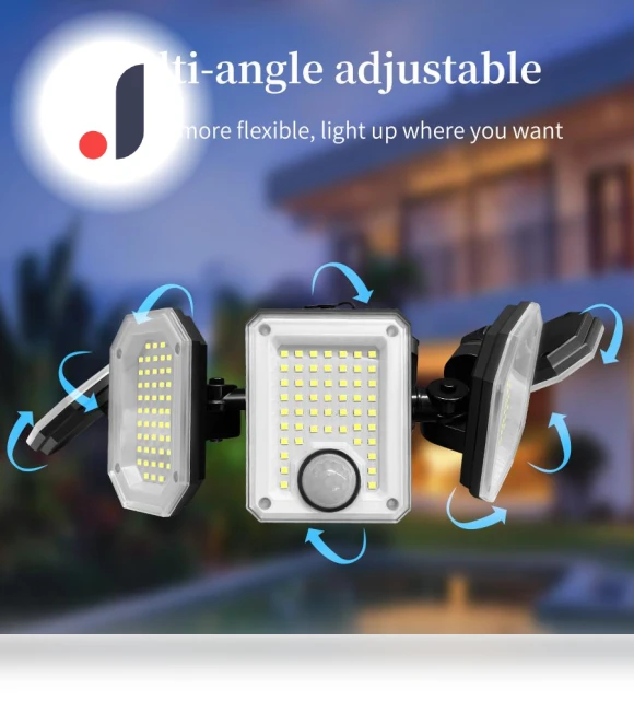 Solar-Powered Wall Light — Outdoor Security & Flood Lighting, Build My Home