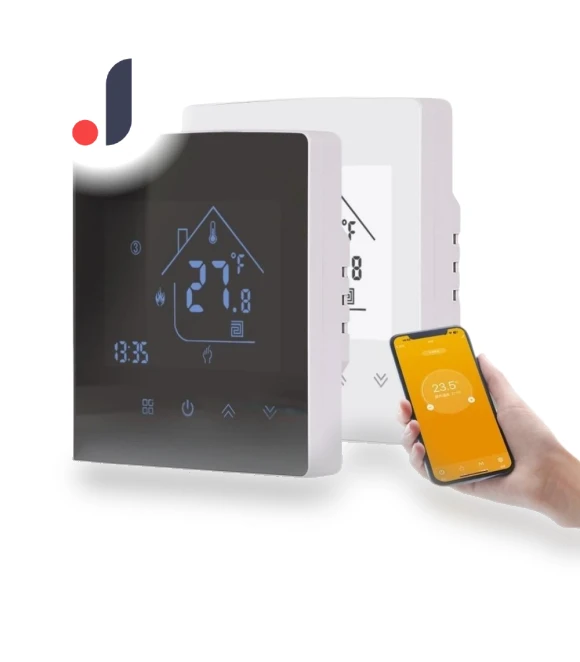 Touchscreen LCD Display All-in-One WiFi Temperature Regulator — Home Climate Control, Jiuke Kids