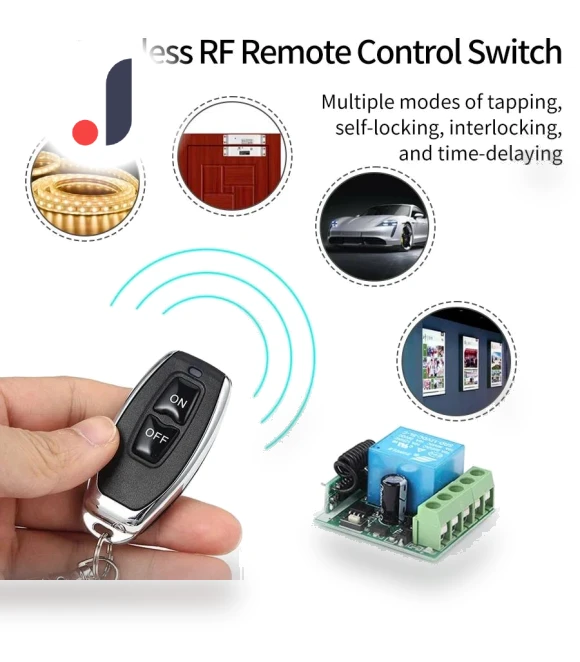 Universal RF 433MHz Remote Control Smart Switch — Remote Controls, COOKING-MALL