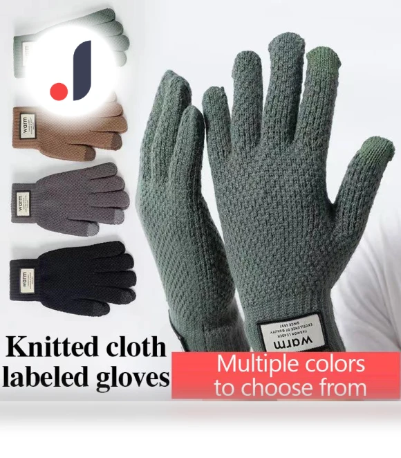 Winter Men's Knitted Touchscreen Gloves — Cold Weather Gloves, Freedomm