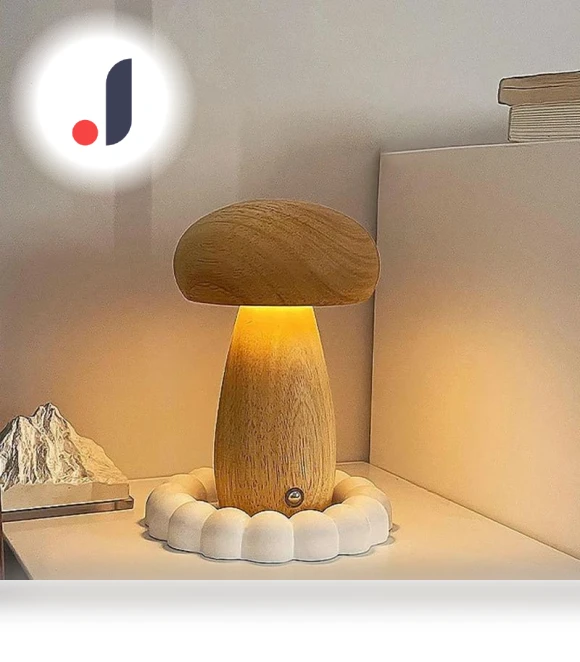 Wooden Mushroom Night Light — Night Lights, Build My Home