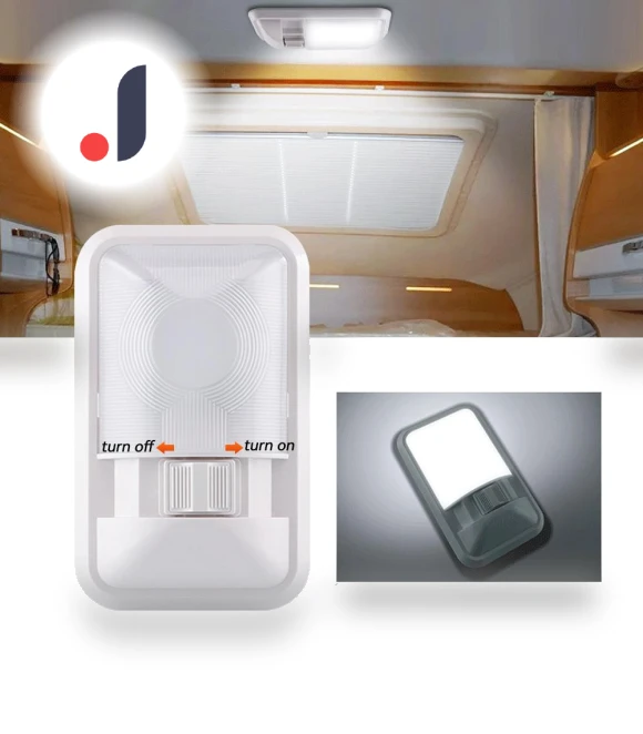 12-in-1 24 LED Ceiling Light for RV — Exterior, JOHO