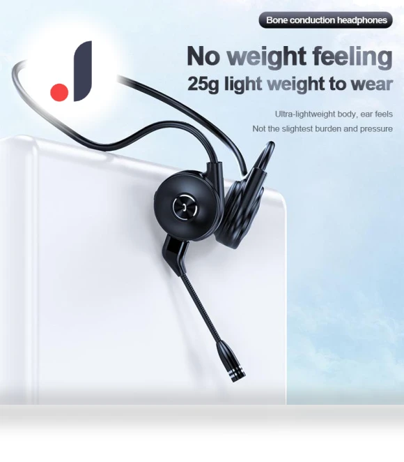 Bluetooth Headset with Bone Conduction and Ear Strap — Audio Gear, SmartGears