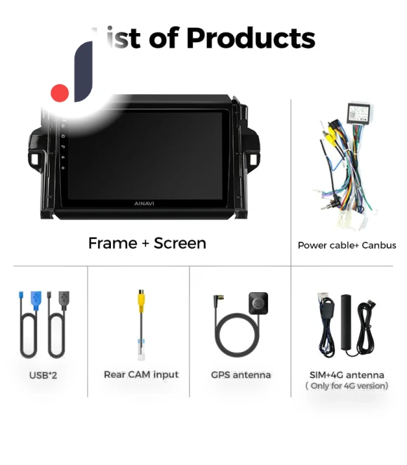 Carplay Android Auto Touchscreen Multimedia Player — Stereo Receivers, JOHO - CarGear