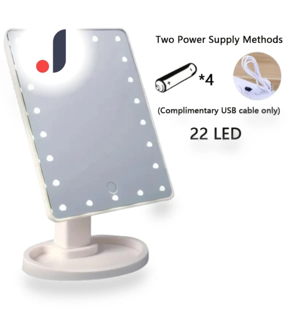Makeup Mirror with LED Lighting — Handheld, Build My Home
