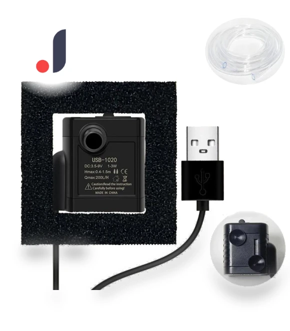 Mini DIY Aquarium Filter USB Water Pump — Air Pumps, Good Household Items