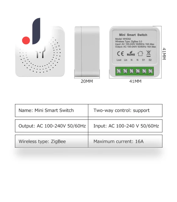 Mini WiFi Smart Switch — Smart Home Hubs & Controllers, Build My Home
